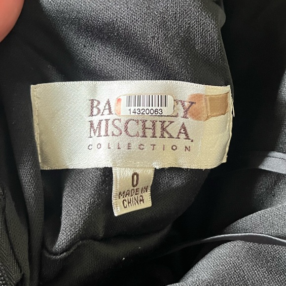 Badgley Mischka Collection Dress Sequin Silver Hourglass Mermaid Pencil Maxi - Picture 7 of 8